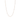 Delicate gold necklace on a white background