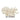 Decorative piece of white coral on a clear base against a white background