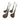 Four vintage golf clubs with wooden heads and metal shafts on a white background