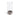 Clear glass vase with metallic base on a white background