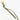 An olive green leather keychain or bag charm with a gold-tone split ring and knot, shown on a plain white background.