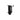 Black clip with metal component on a white background