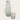 A clear glass bottle with a short neck and a matching small glass tumbler, both featuring etched botanical leaf patterns, set against a solid off-white background.