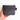 A small zippered pouch in dark gray corduroy fabric, held in a hand against a plain white background.
