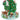 Decorative Christmas tree with animals and ornaments on a white background
