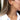 Woman wearing Starr gold filled hoop earring with a paperclip Katie  necklace